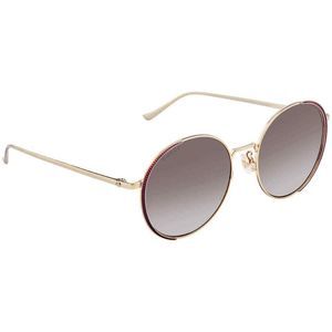 NEW Gucci Brown and Gold Round Unisex Sunglasses